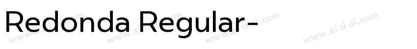 Redonda Regular字体转换
